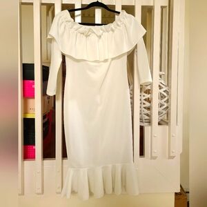 Off the Shoulder Maternity Dress